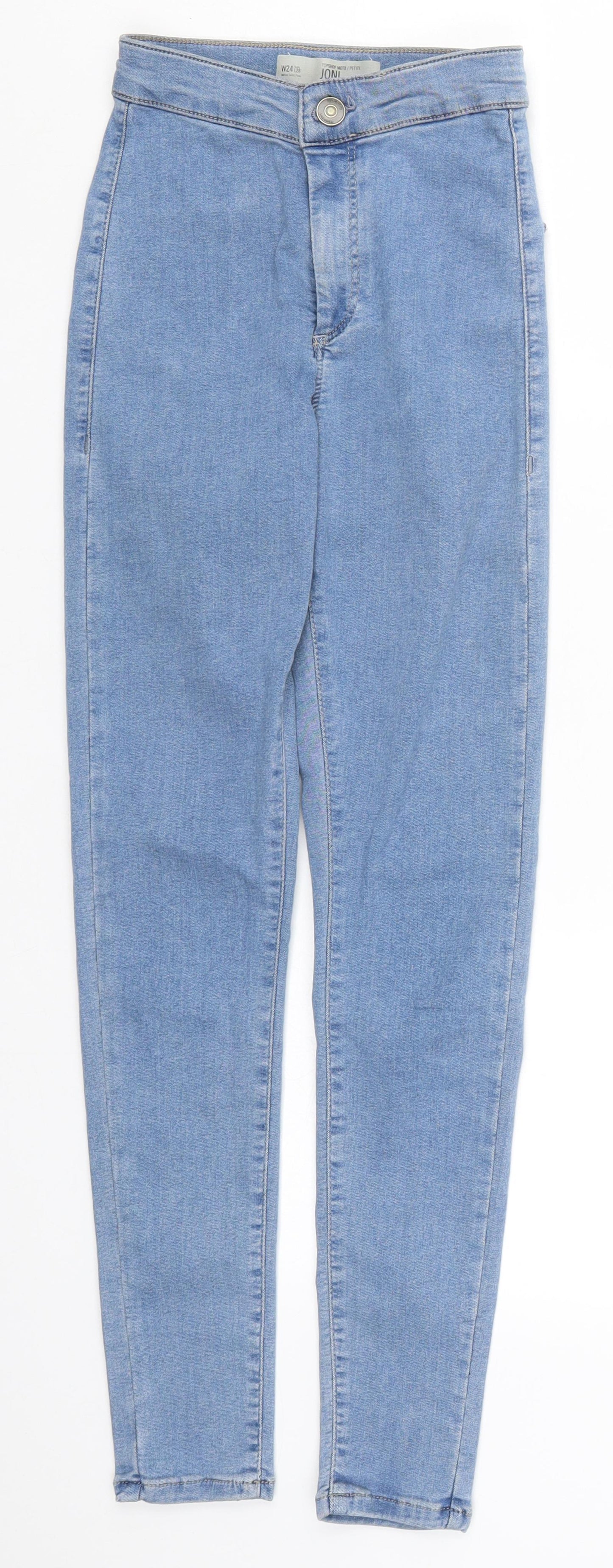 Topshop Womens Blue  Denim Jegging Jeans Size 24 in L26 in
