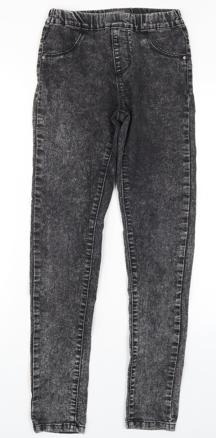 RESERVED Girls Grey  Denim Jegging Jeans Size 13 Years
