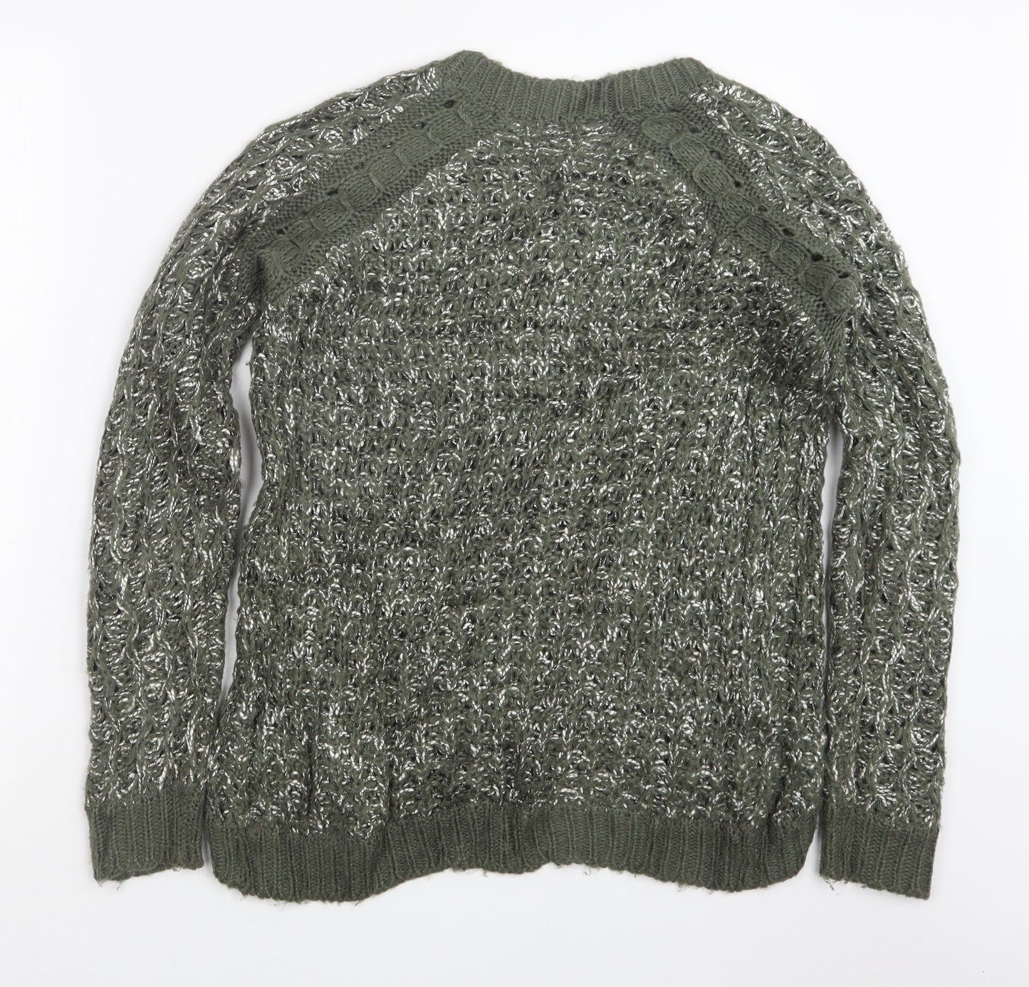 Dorothy Perkins Womens Green  Knit Pullover Jumper Size 8