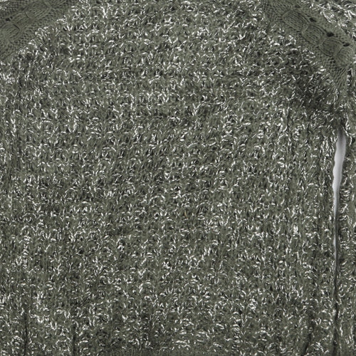 Dorothy Perkins Womens Green  Knit Pullover Jumper Size 8