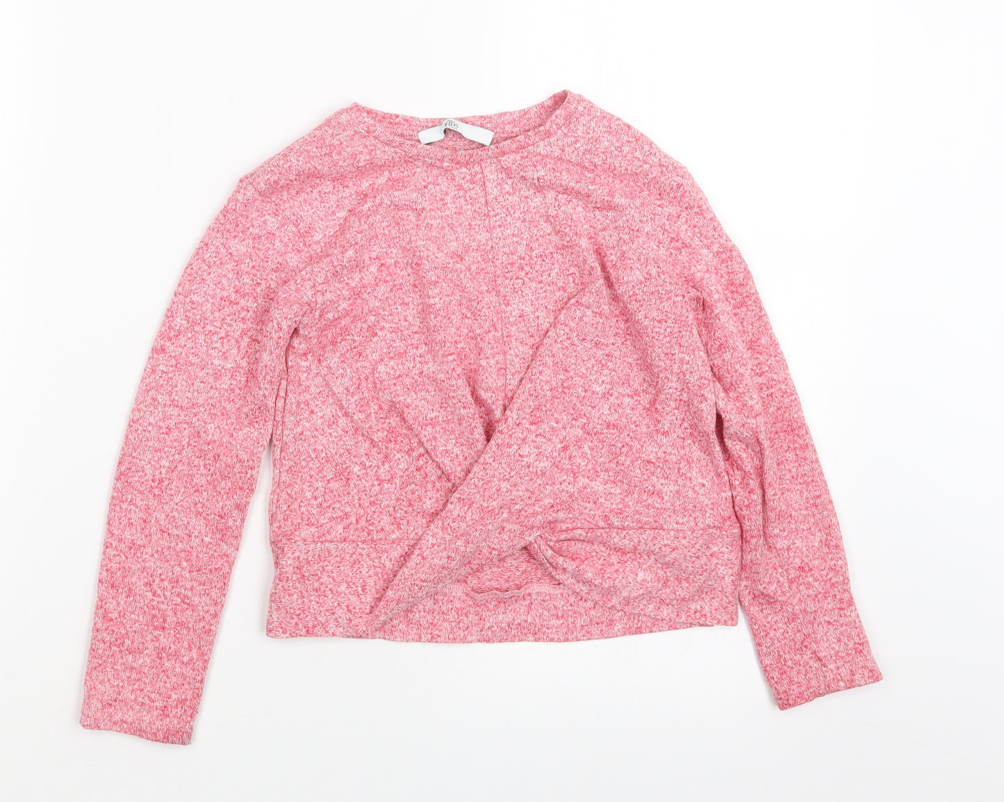 Marks and Spencer Girls Pink   Pullover Jumper Size 6-7 Years