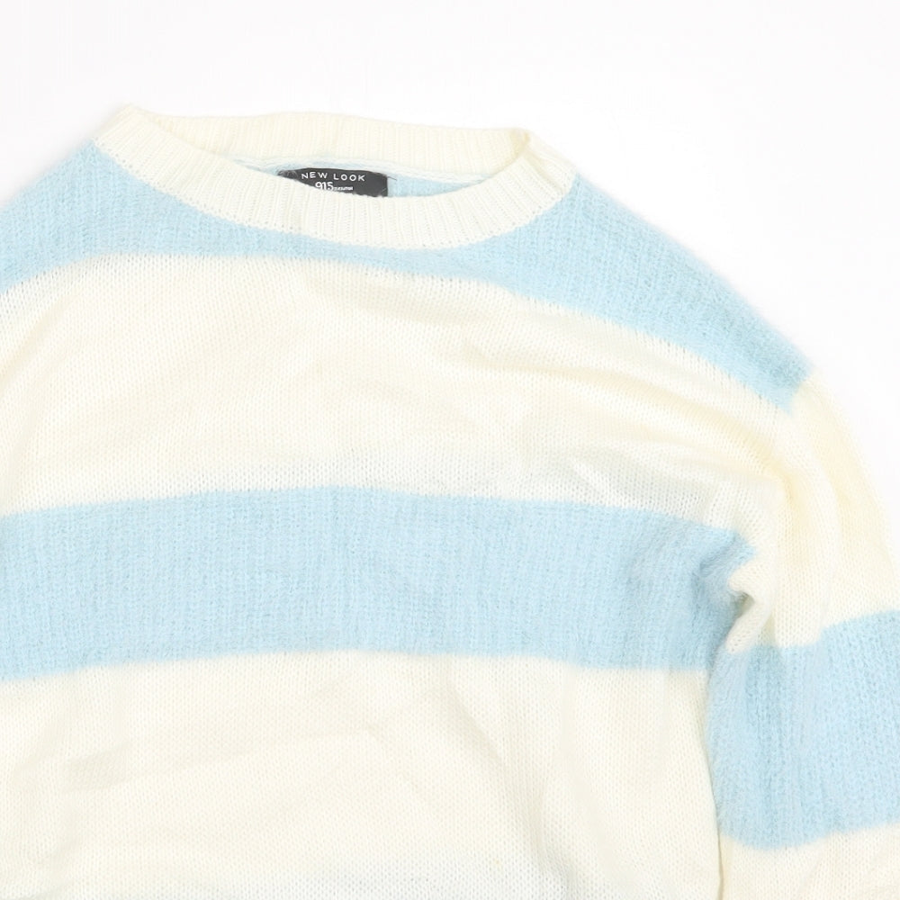 New Look Girls Blue  Knit Pullover Jumper Size 12-13 Years