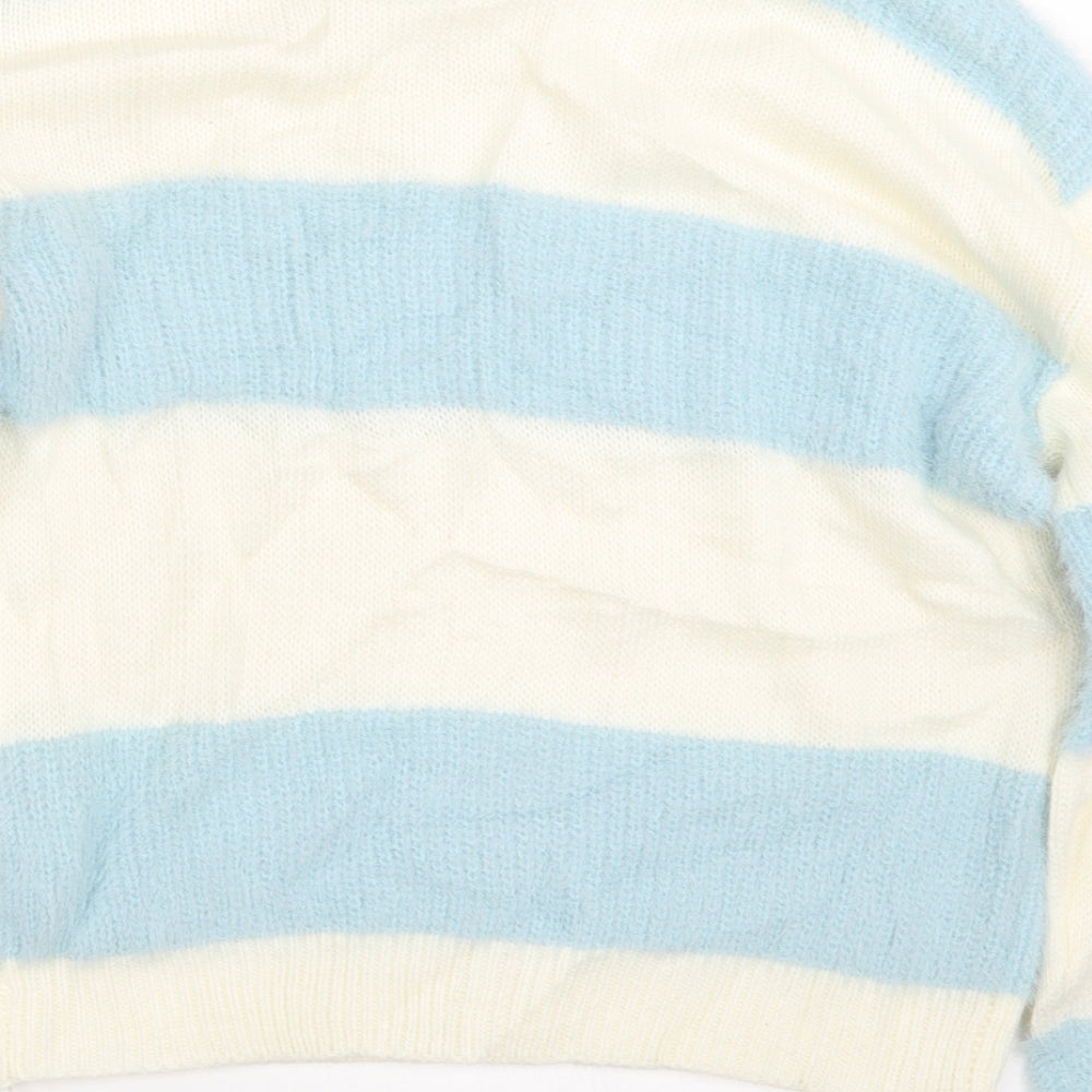 New Look Girls Blue  Knit Pullover Jumper Size 12-13 Years