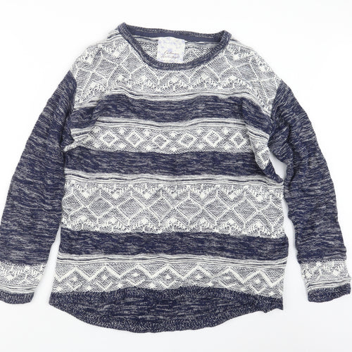 Matalan Womens Blue  Knit Pullover Jumper Size M