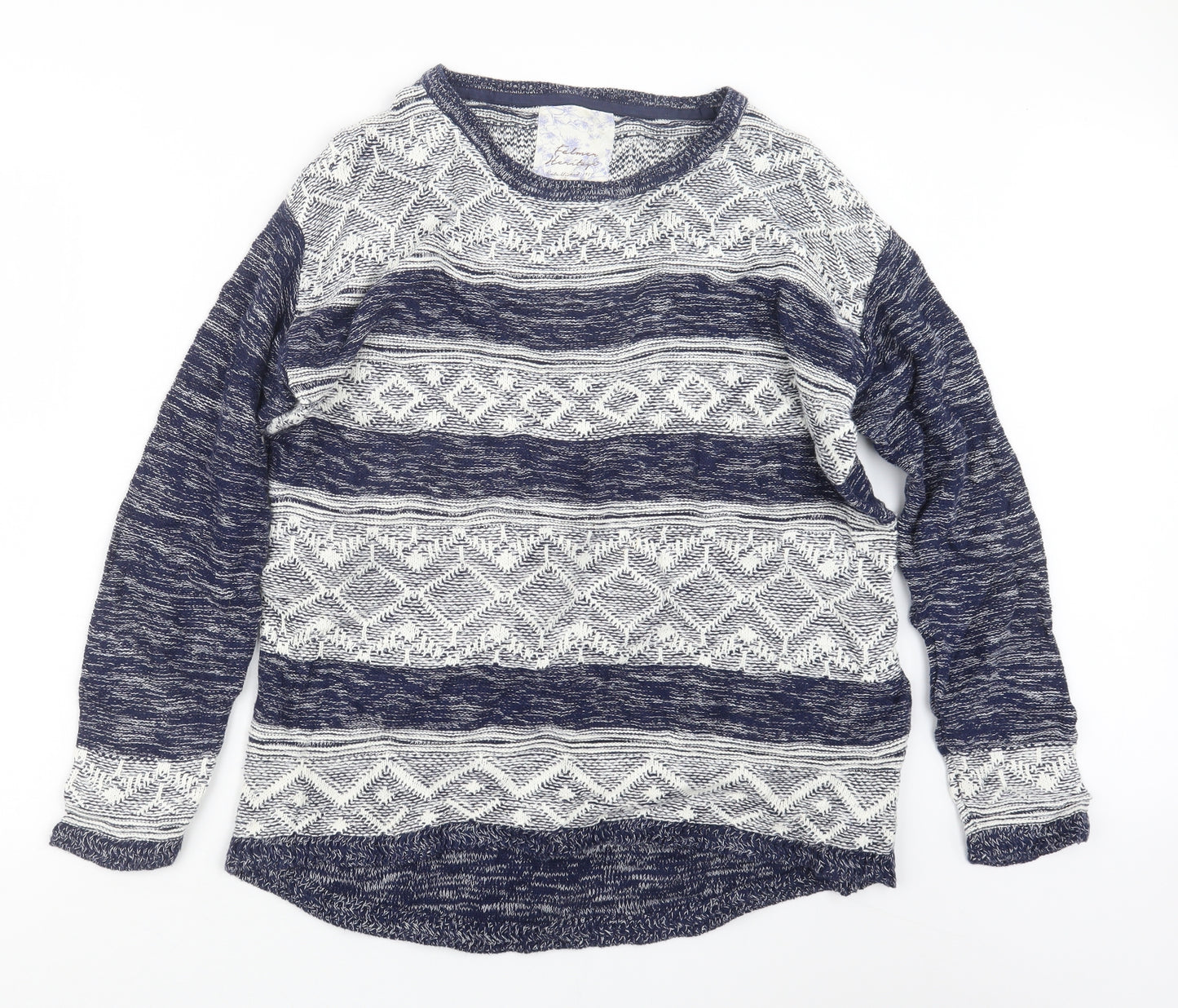 Matalan Womens Blue  Knit Pullover Jumper Size M