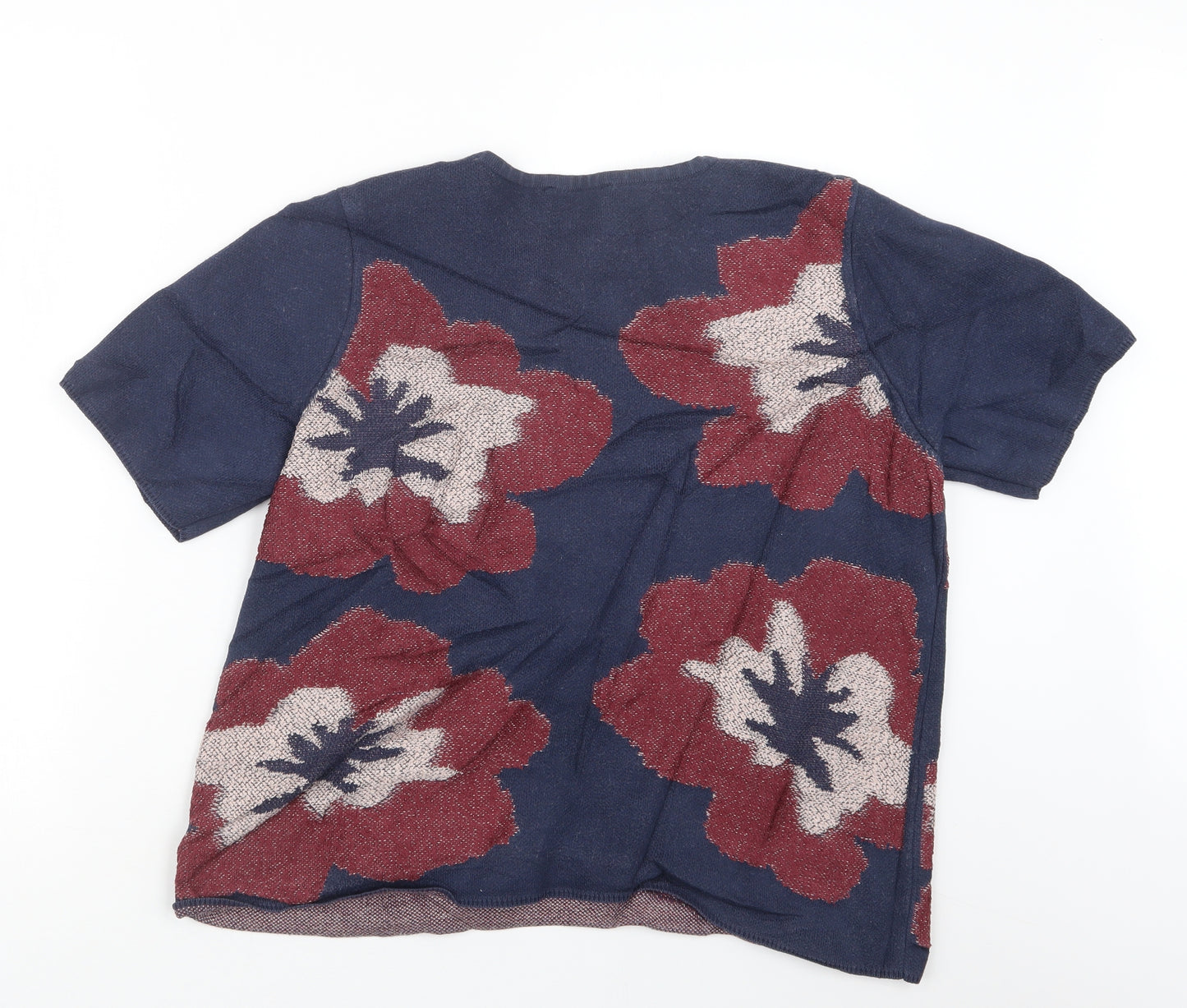 Per Una Womens Blue  Knit Pullover Jumper Size 16
