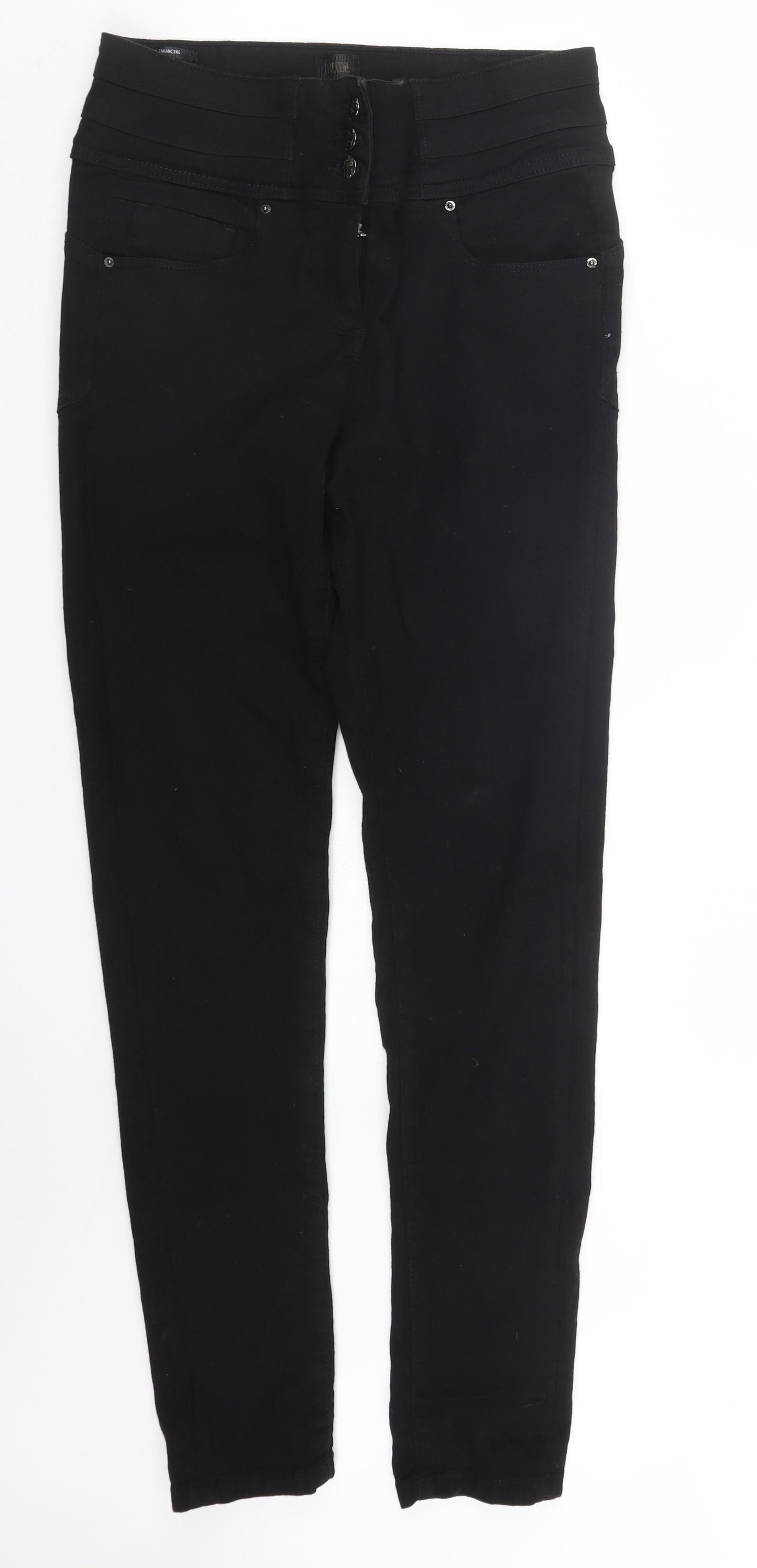 forma Womens Black  Denim Straight Jeans Size 18 L29.5 in