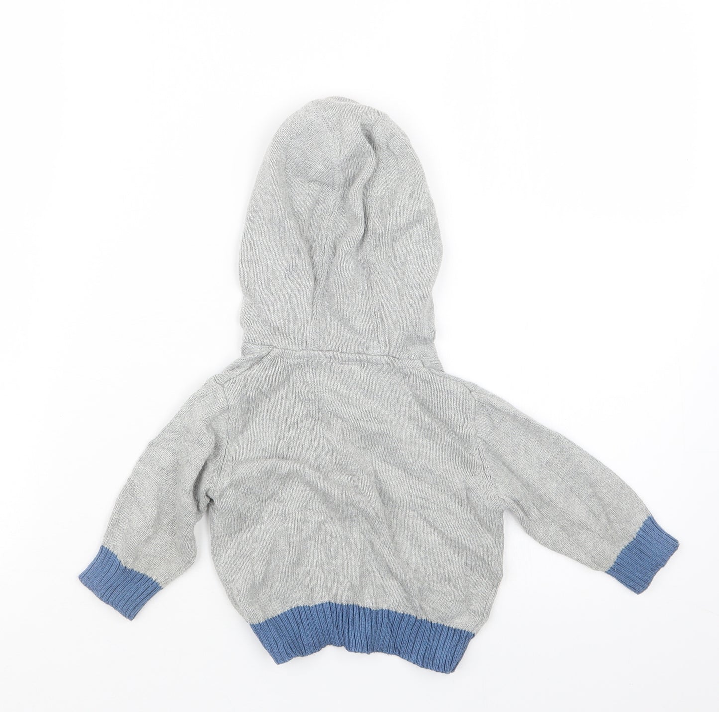 TU Boys Grey  Knit Pullover Jumper Size 6-9 Months
