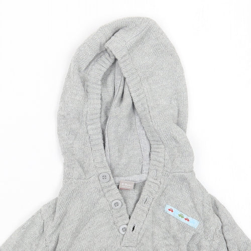 TU Boys Grey  Knit Pullover Jumper Size 6-9 Months