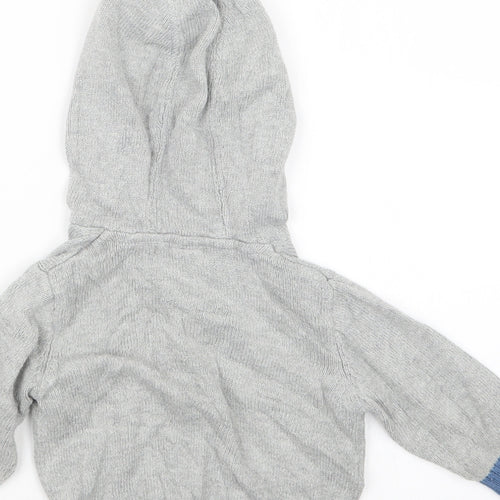 TU Boys Grey  Knit Pullover Jumper Size 6-9 Months