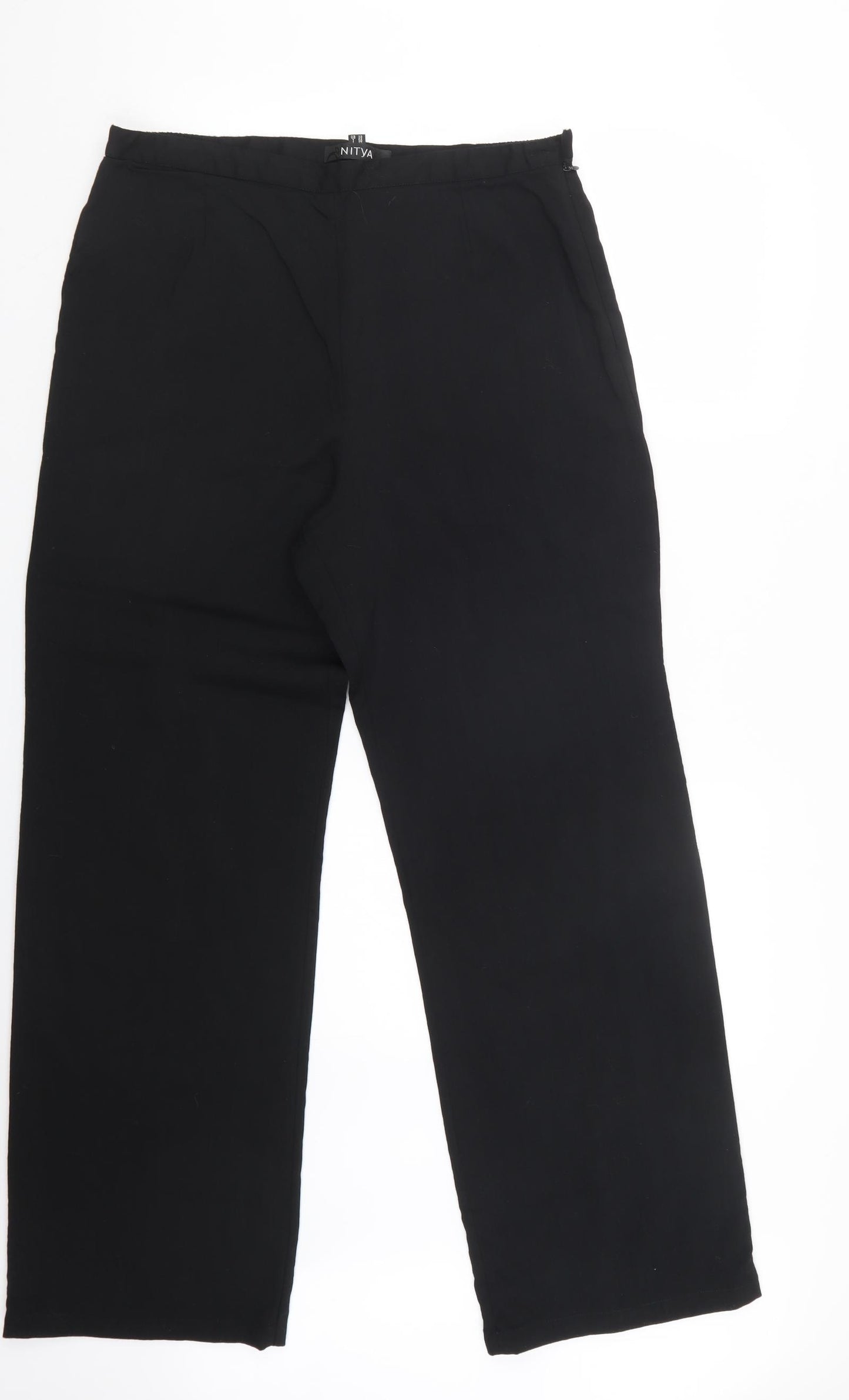 Nitya Womens Black   Trousers  Size 18 L30 in