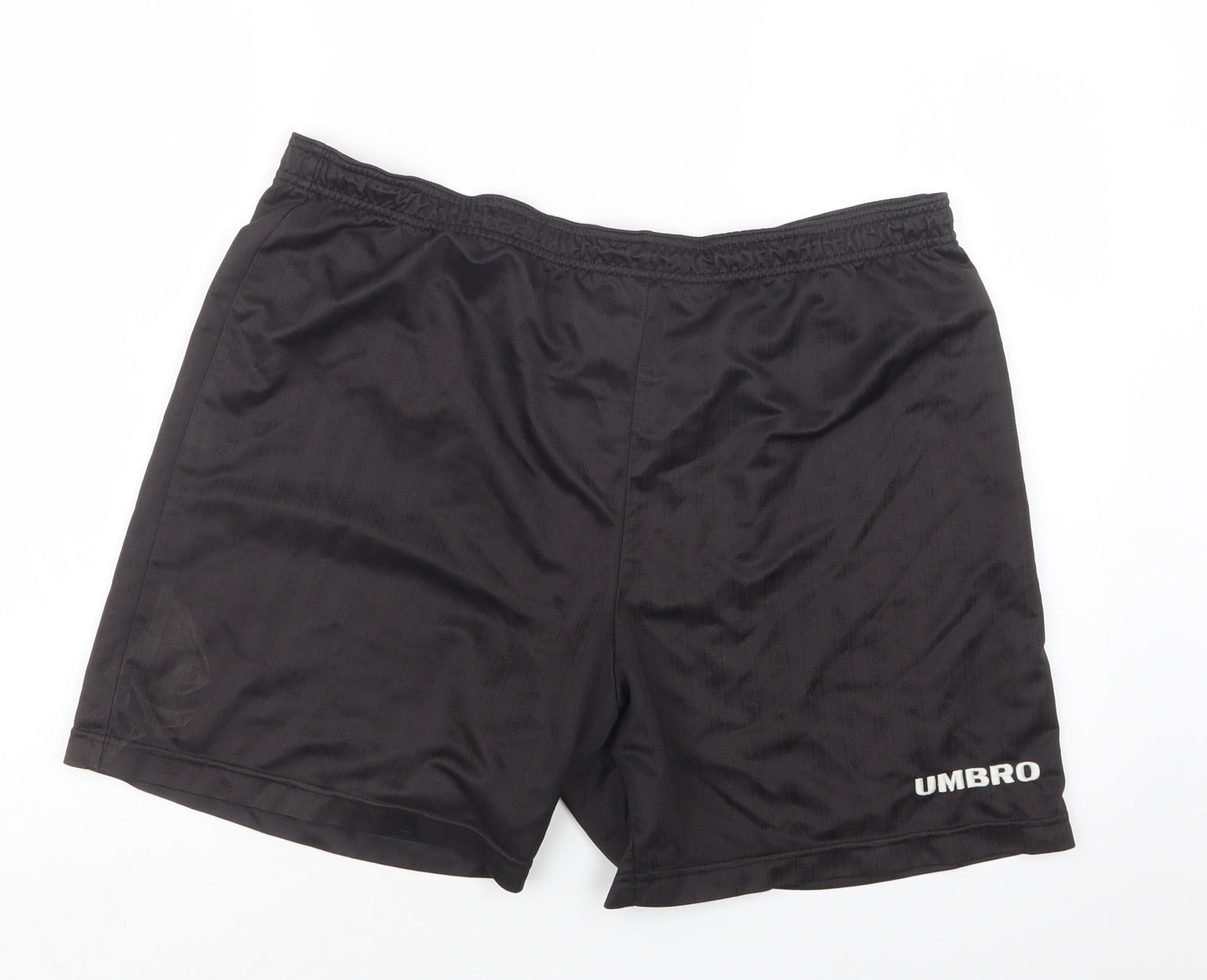 Umbro Mens Black   Athletic Shorts Size 35 in