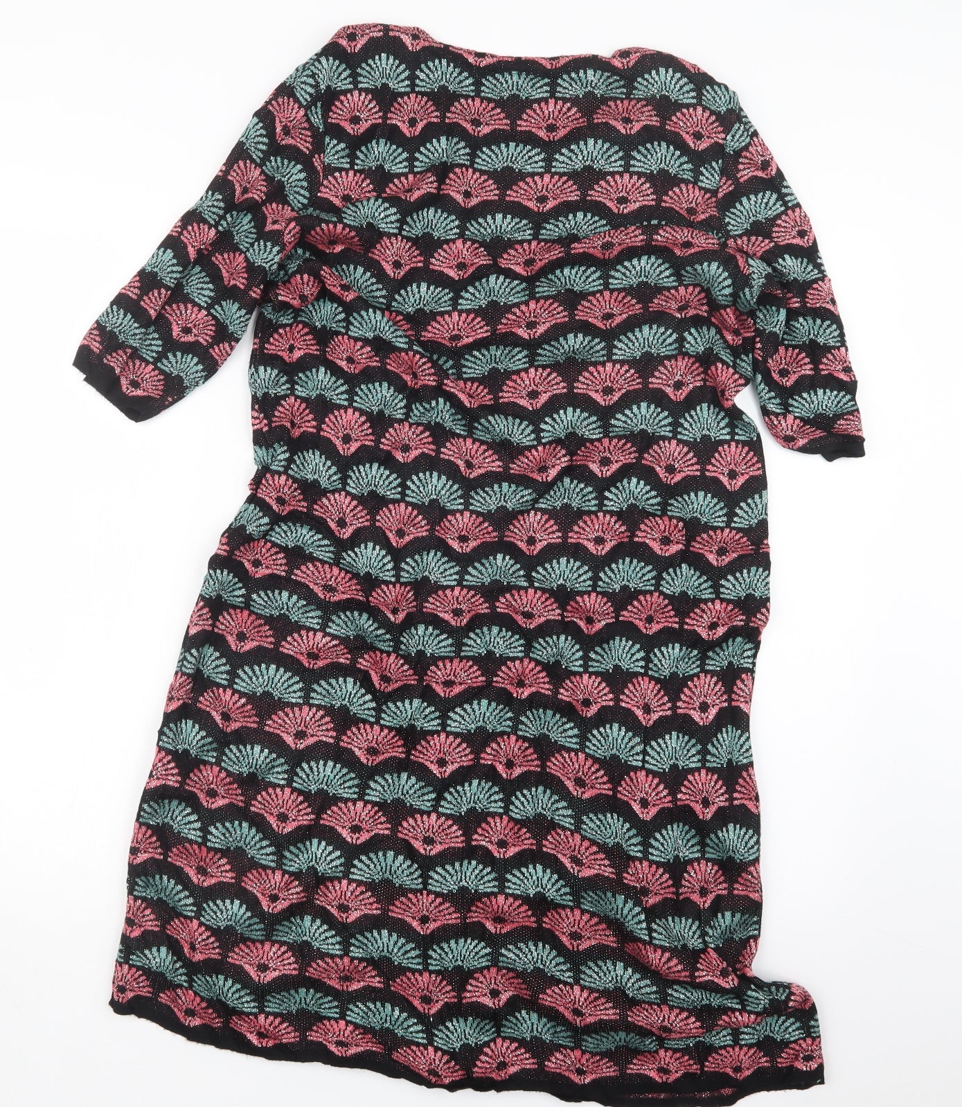 George Womens Black Geometric  Jumper Dress  Size 18