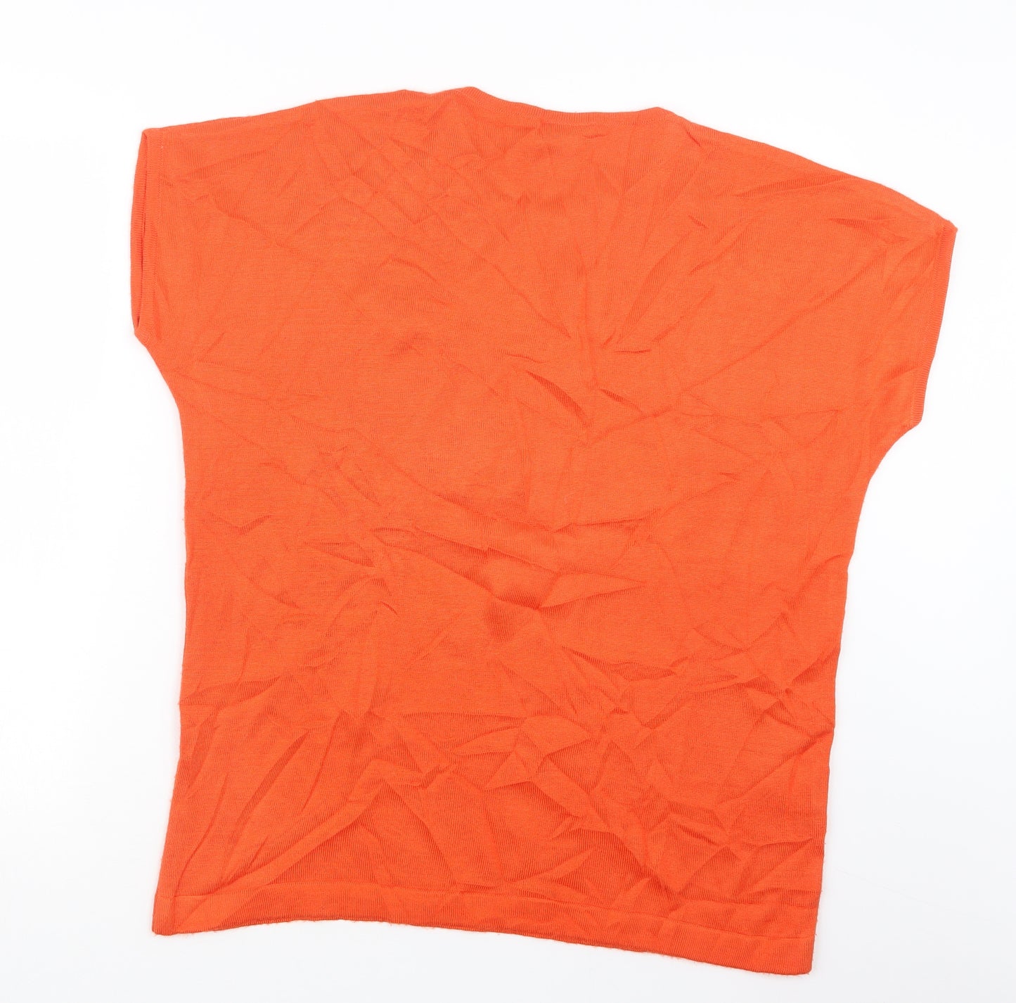 TILBER Womens Orange  Knit Pullover Jumper Size 14