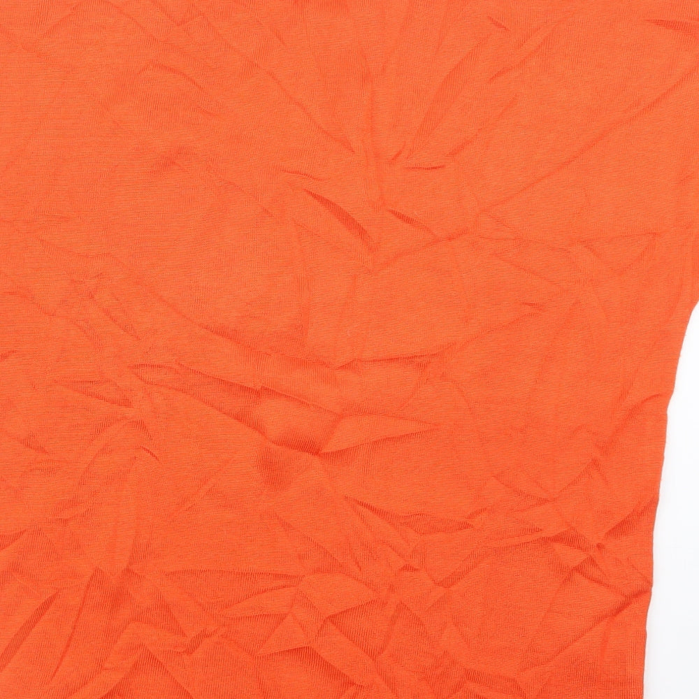 TILBER Womens Orange  Knit Pullover Jumper Size 14