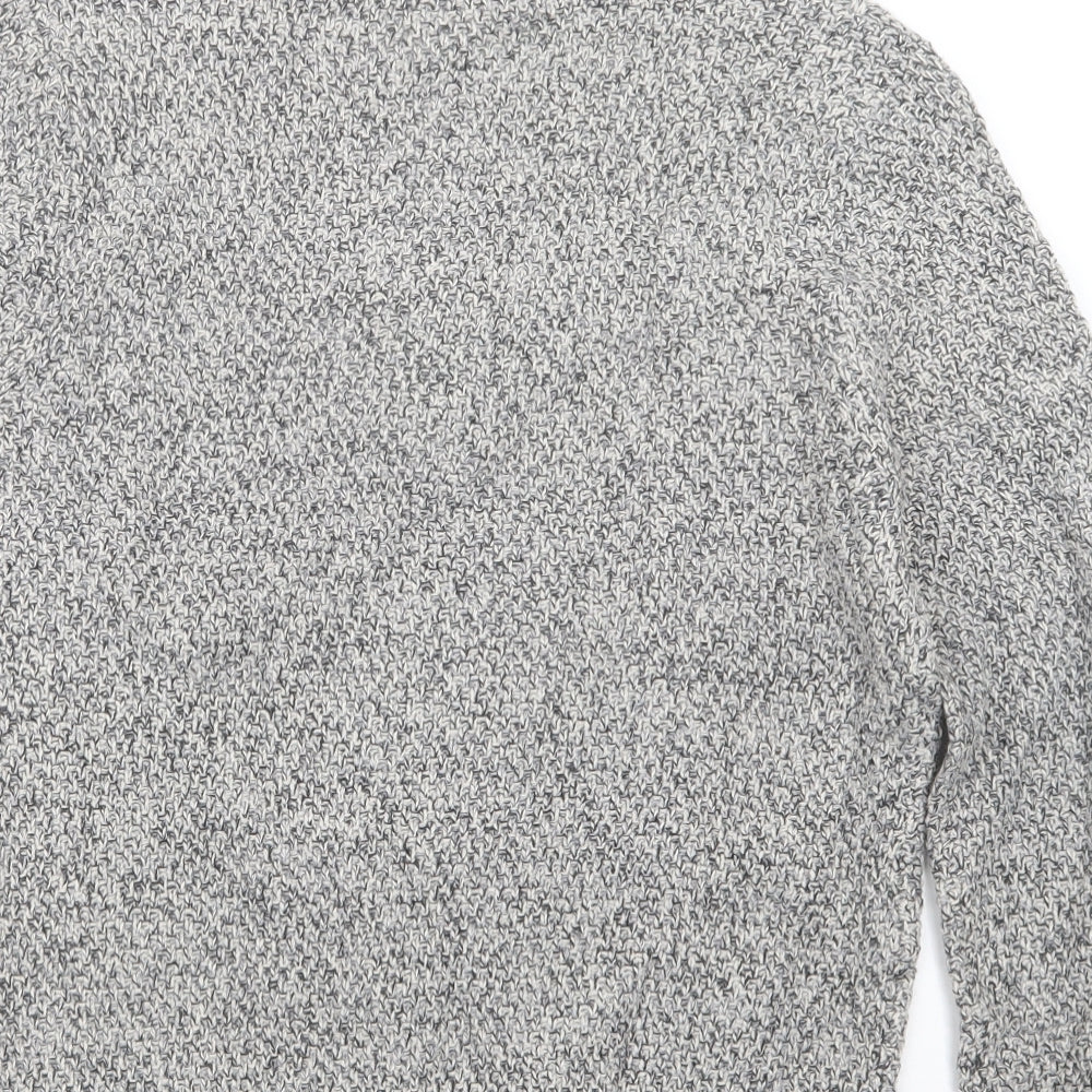 George Mens Grey  Knit Pullover Sweatshirt Size S