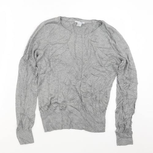H&M Womens Grey   Pullover Jumper Size M
