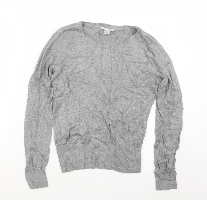 H&M Womens Grey   Pullover Jumper Size M