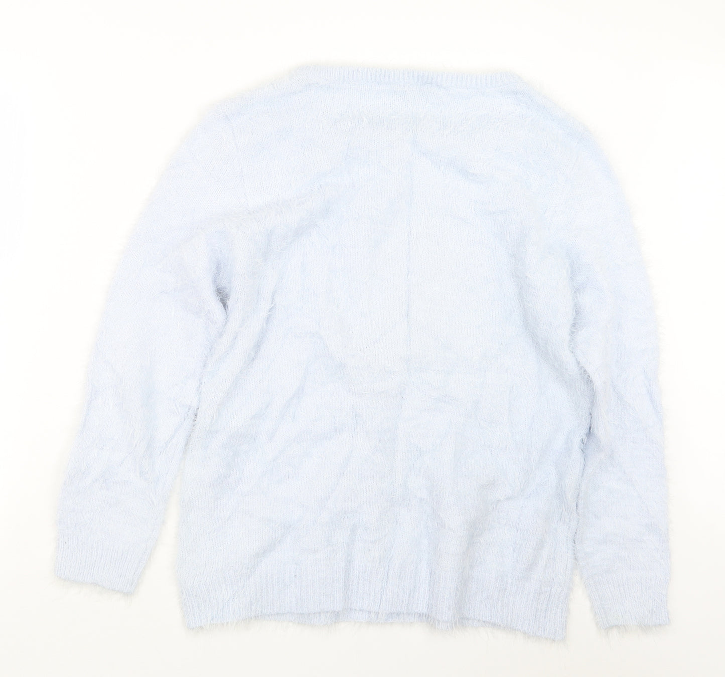 Peacocks Womens Blue  Knit Pullover Jumper Size L