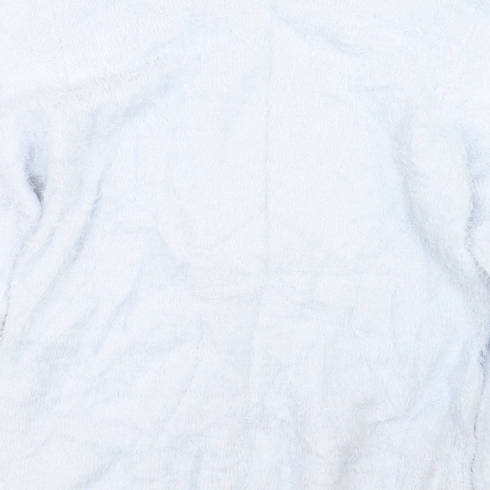 Peacocks Womens Blue  Knit Pullover Jumper Size L