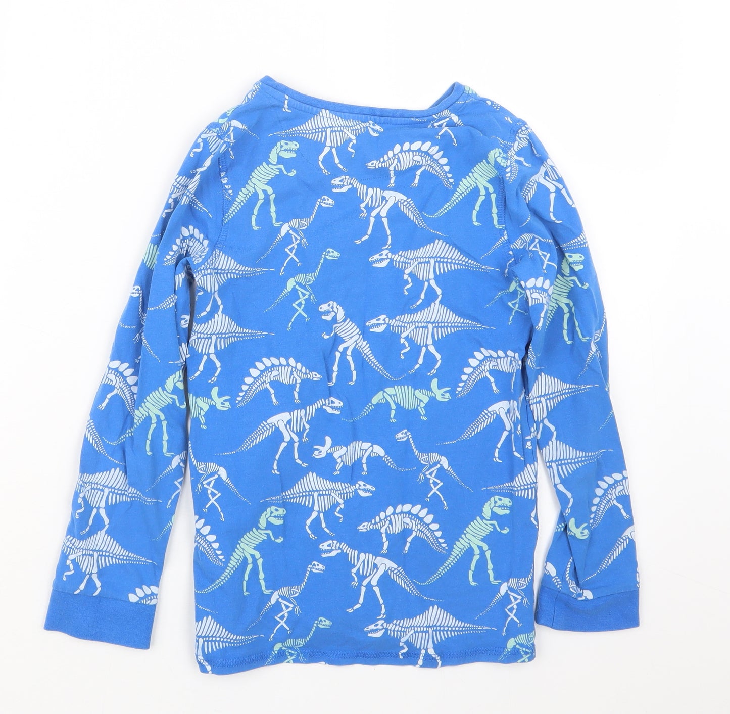 Marks and Spencer Boys Blue Geometric   Pyjama Set Size 8-9 Years