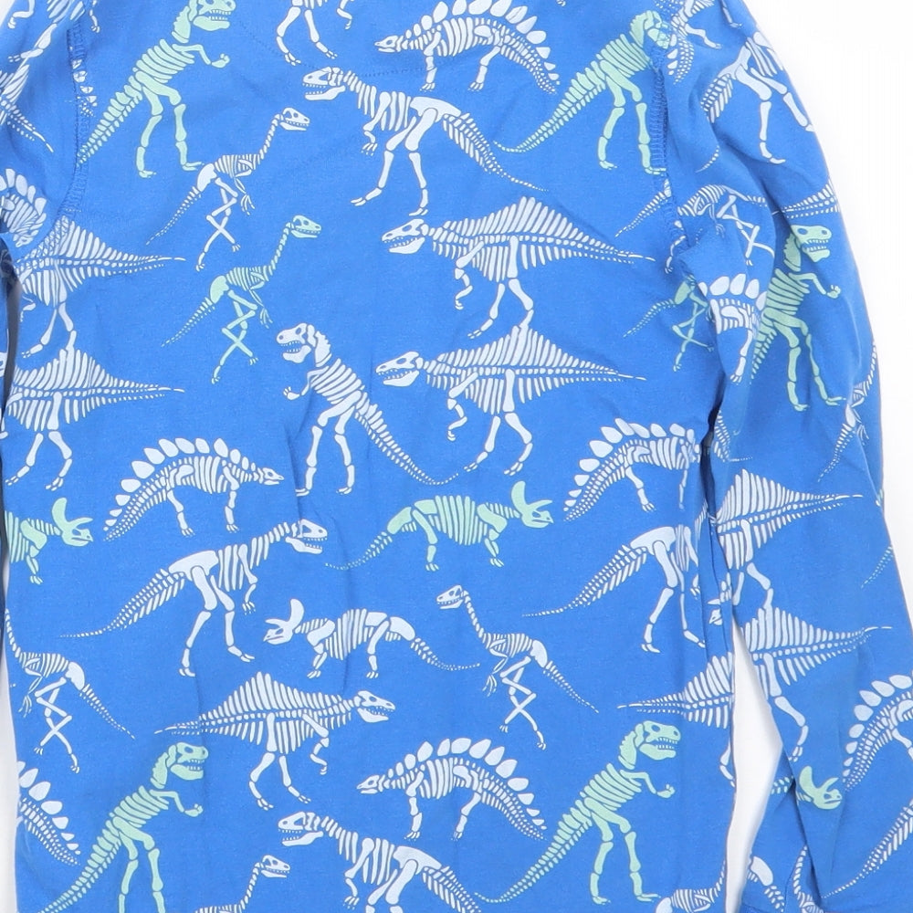 Marks and Spencer Boys Blue Geometric   Pyjama Set Size 8-9 Years