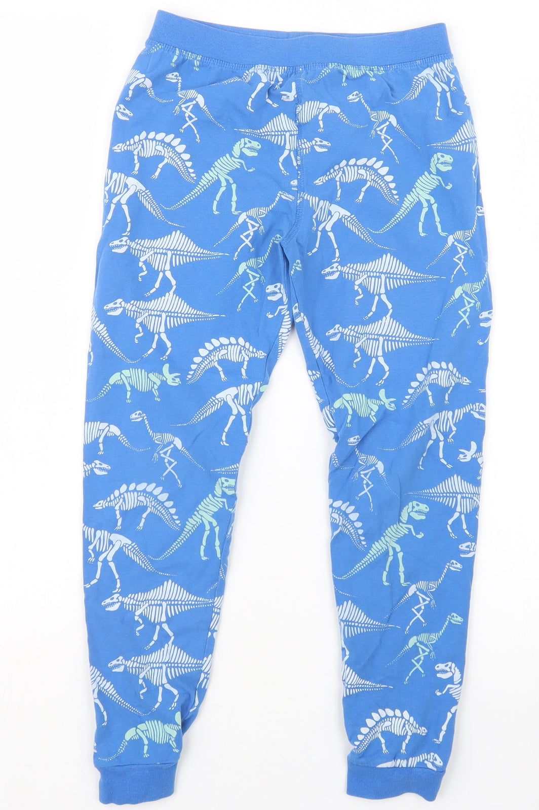 Marks and Spencer Boys Blue Geometric   Pyjama Set Size 8-9 Years