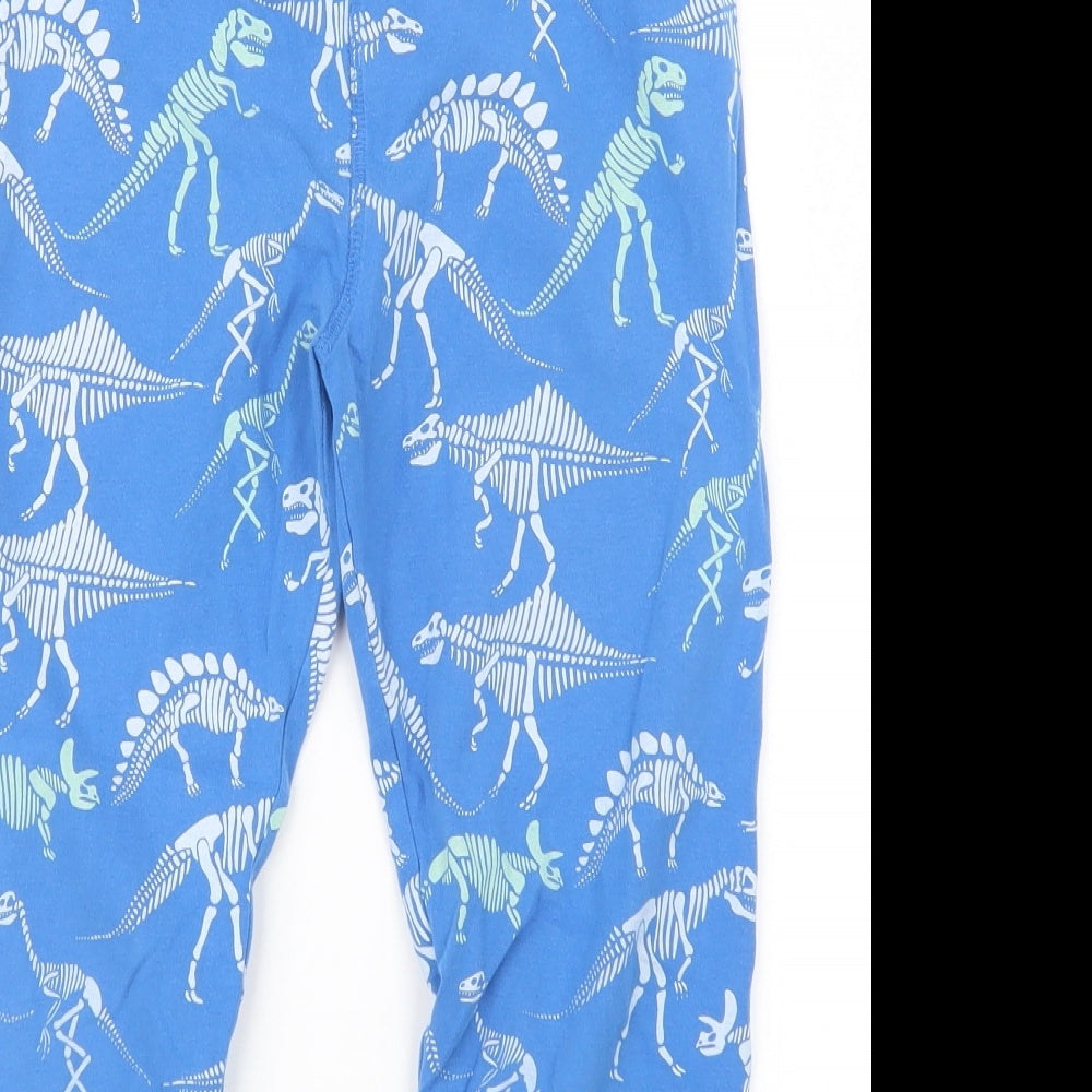 Marks and Spencer Boys Blue Geometric   Pyjama Set Size 8-9 Years