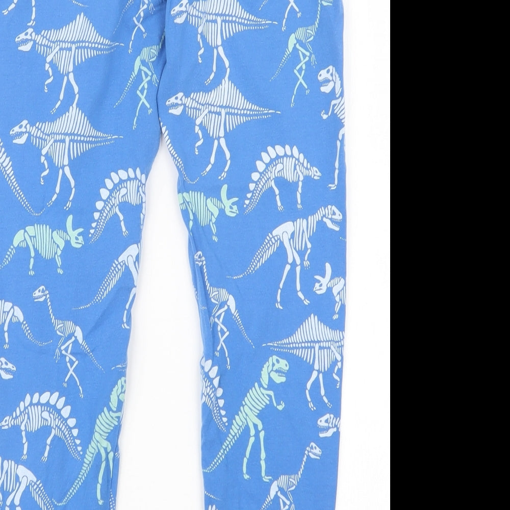 Marks and Spencer Boys Blue Geometric   Pyjama Set Size 8-9 Years
