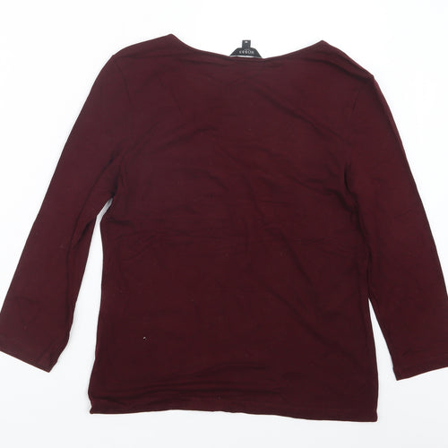 Hobbs Womens Purple   Basic T-Shirt Size M