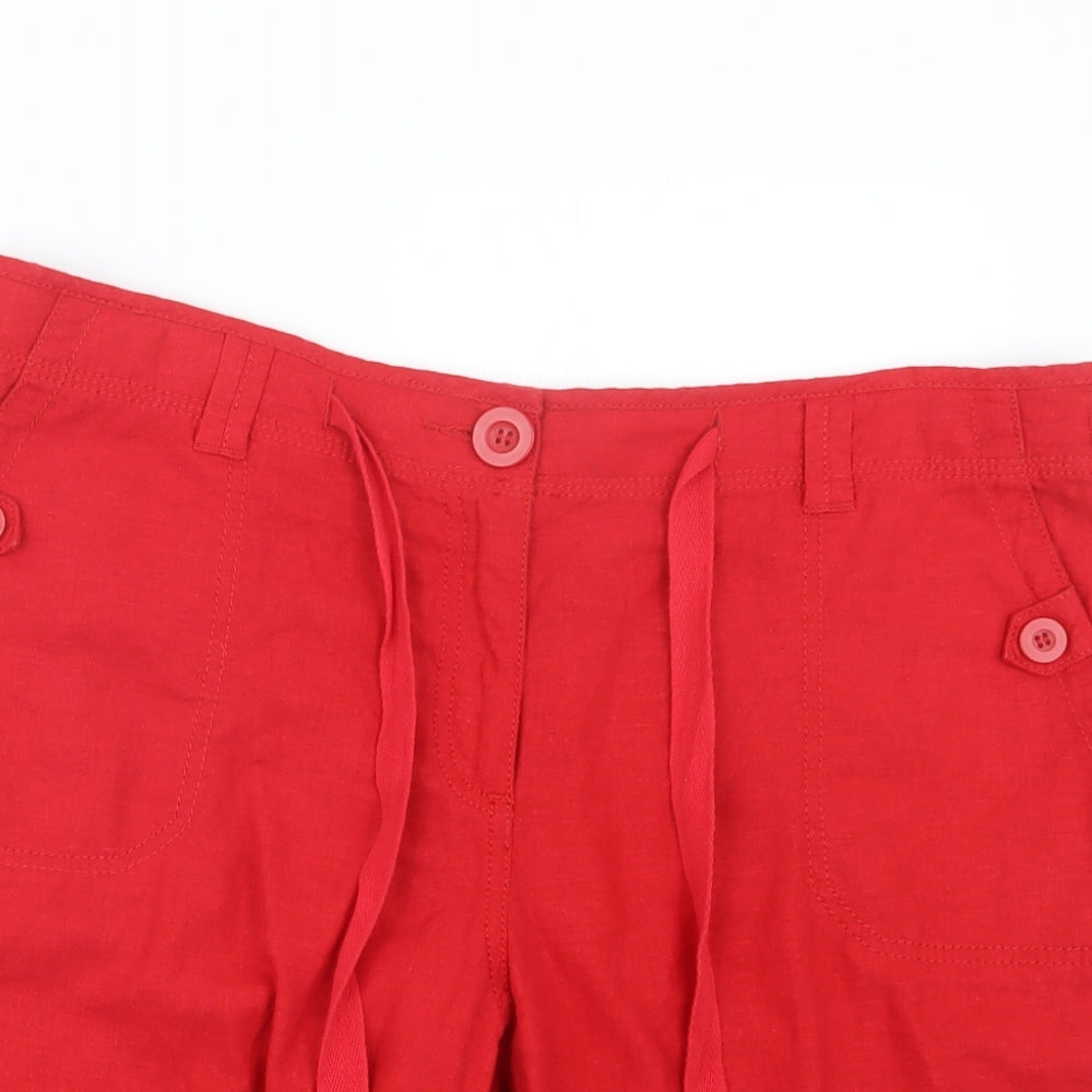 NEXT Womens Red   Cargo Shorts Size 16
