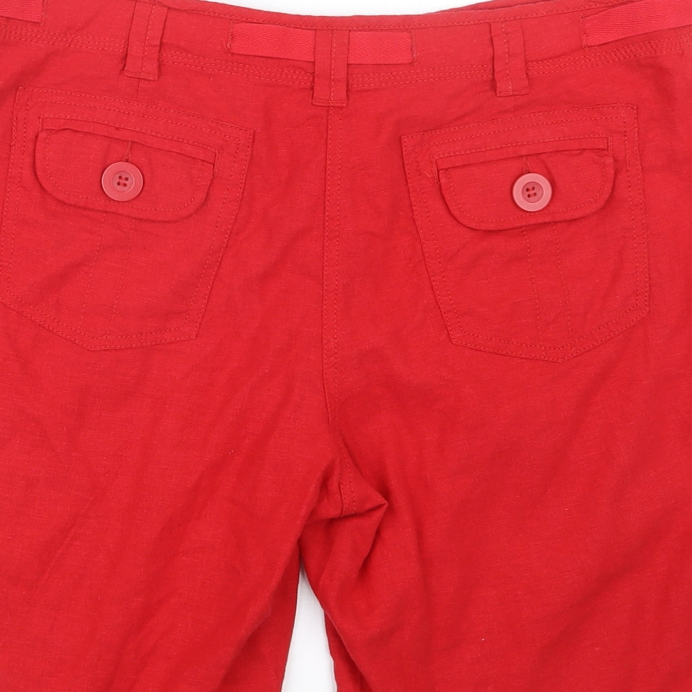 NEXT Womens Red   Cargo Shorts Size 16