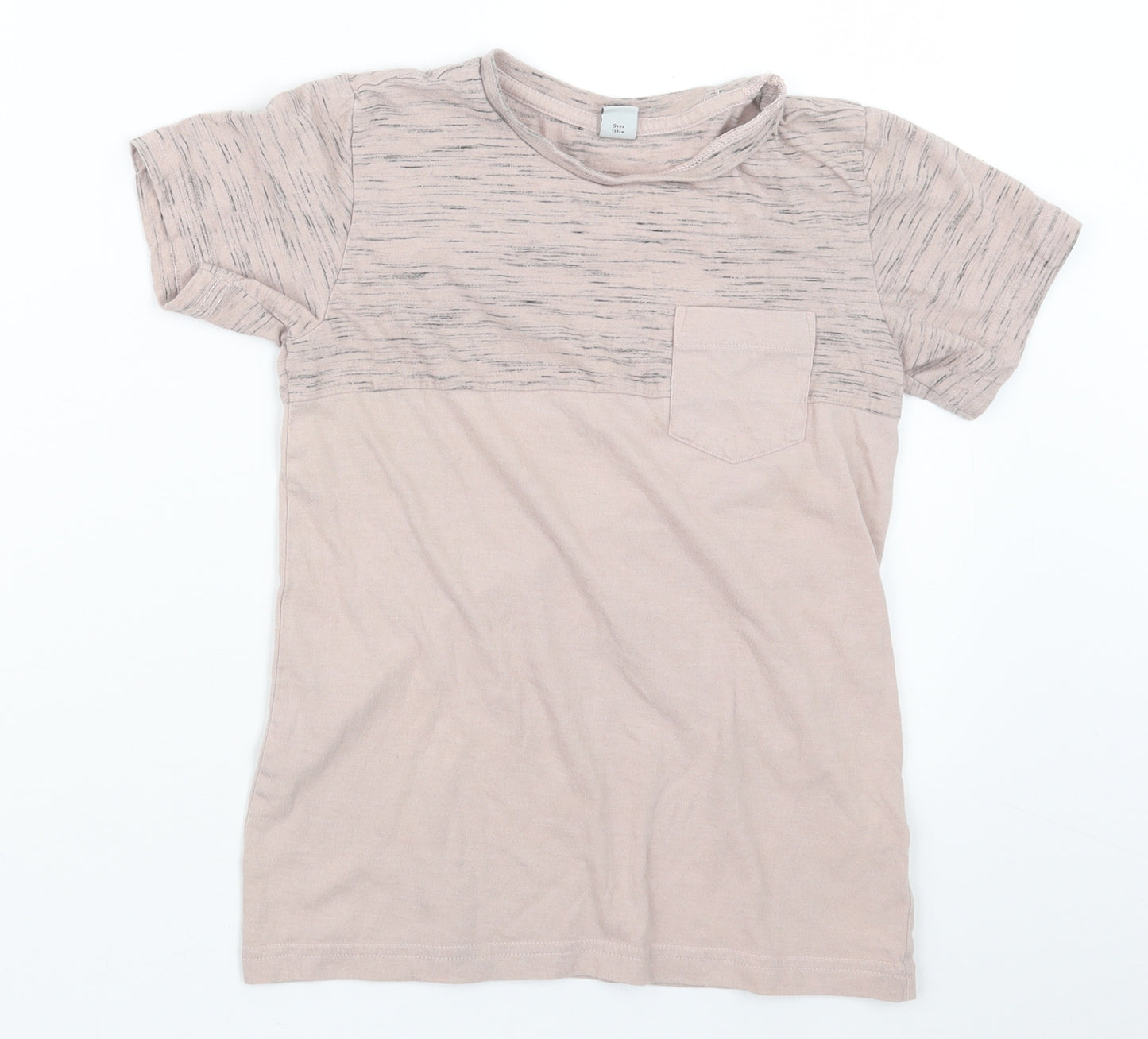 TU Boys Beige   Basic T-Shirt Size 9 Years