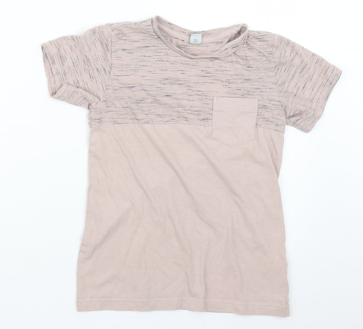 TU Boys Beige   Basic T-Shirt Size 9 Years