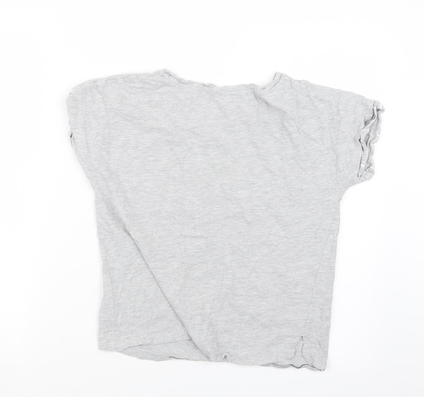 Marks and Spencer Womens Grey Geometric  Top Pyjama Top Size 8