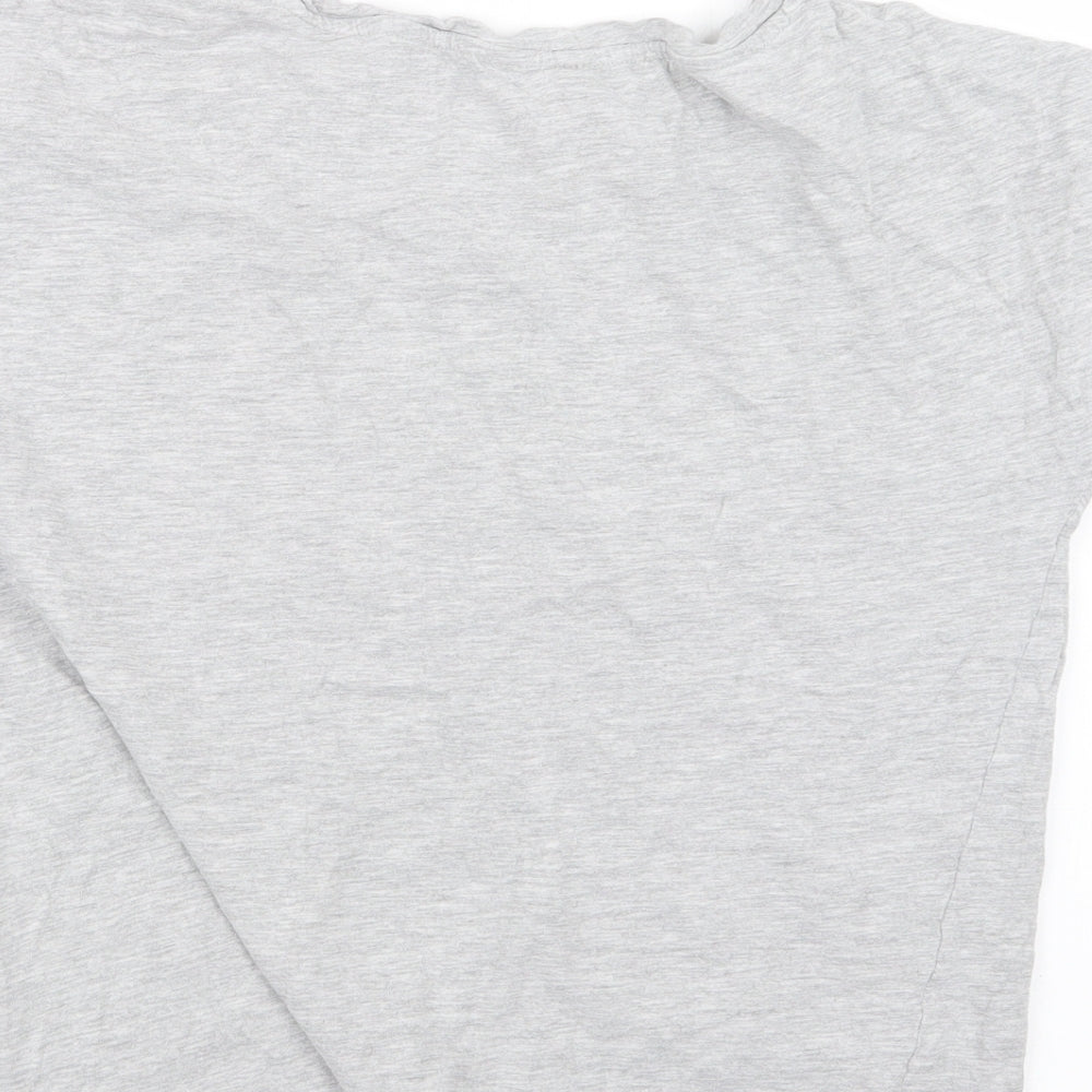 Marks and Spencer Womens Grey Geometric  Top Pyjama Top Size 8