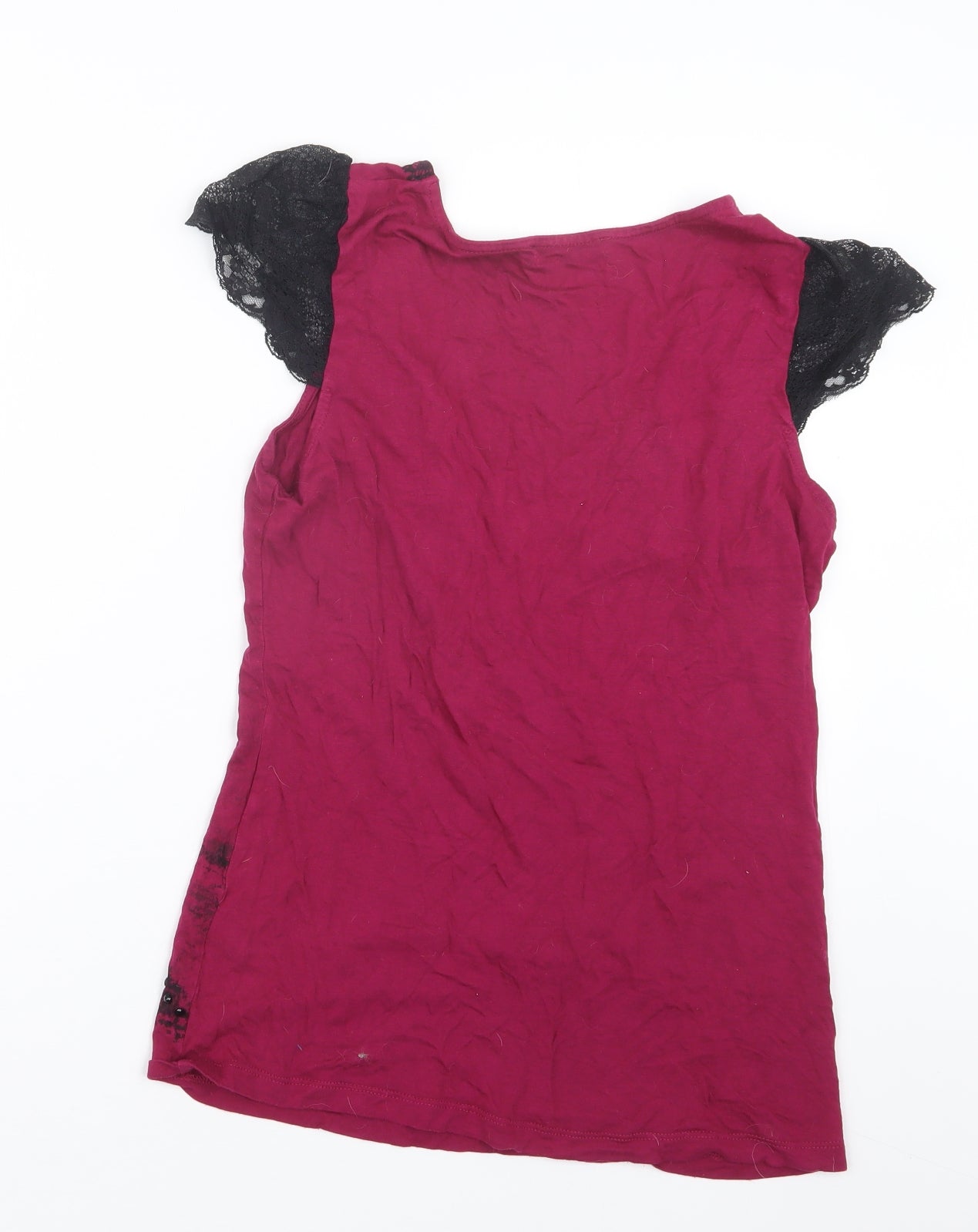 Oasis Womens Purple   Basic T-Shirt Size M