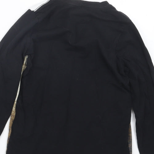 F&F Boys Black Geometric   Pyjama Top Size 7-8 Years
