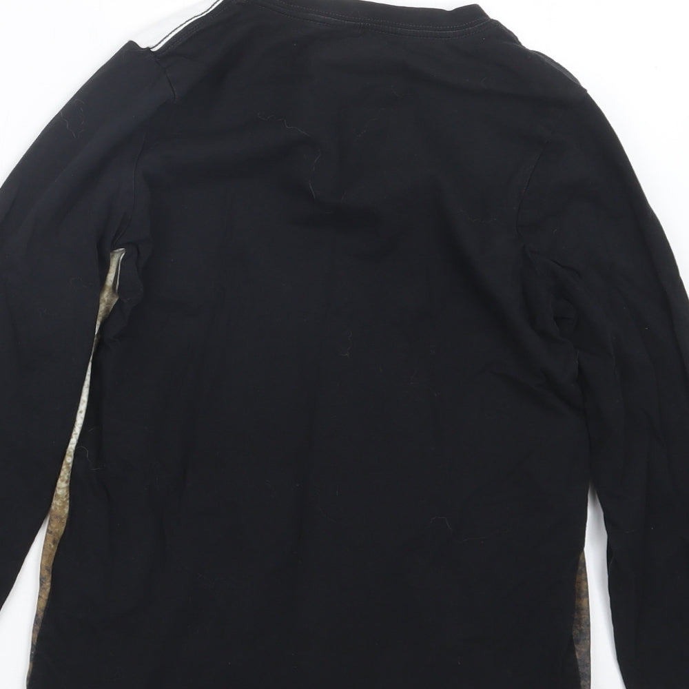 F&F Boys Black Geometric   Pyjama Top Size 7-8 Years