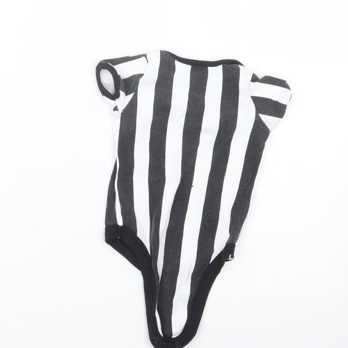 Newcastle United Boys Black Striped  Babygrow One-Piece Size 6-9 Months  - Newcastle United
