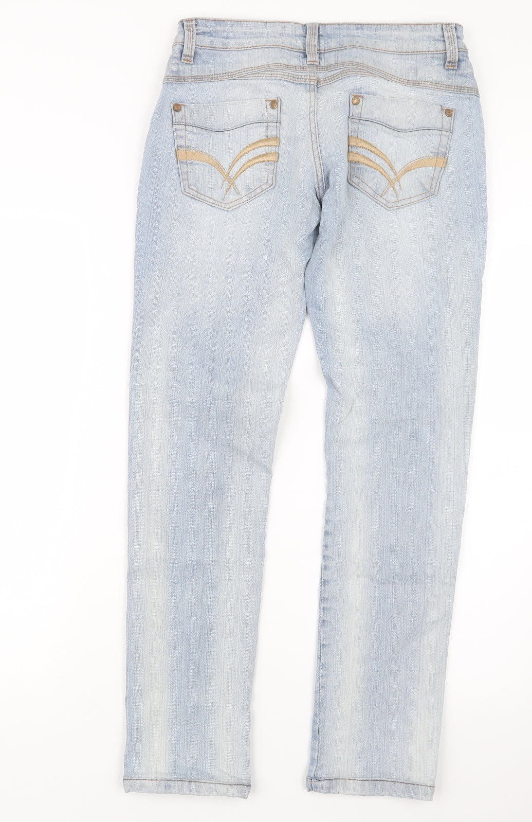 HBF Womens Blue  Denim Straight Jeans Size 28 in L28 in