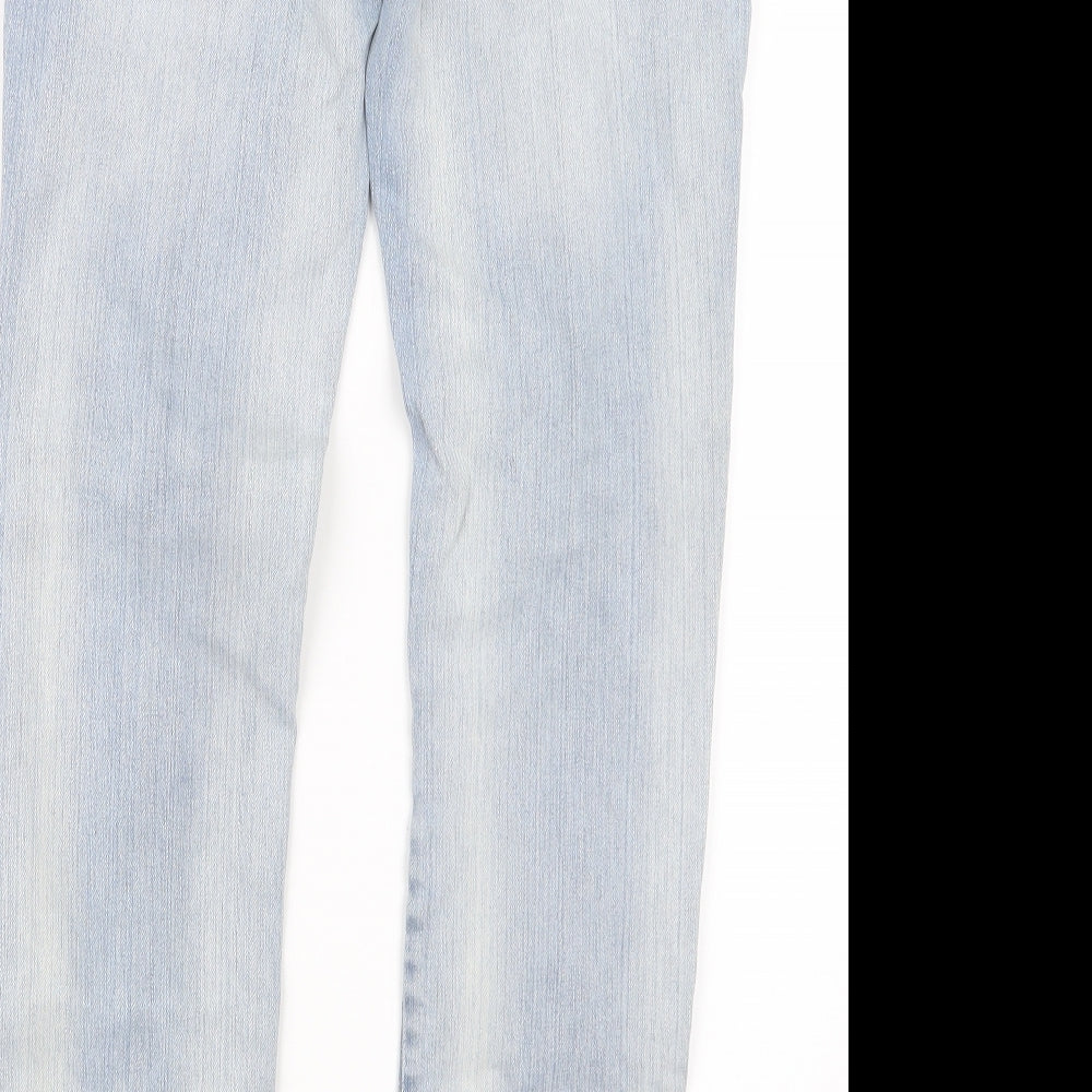 HBF Womens Blue  Denim Straight Jeans Size 28 in L28 in