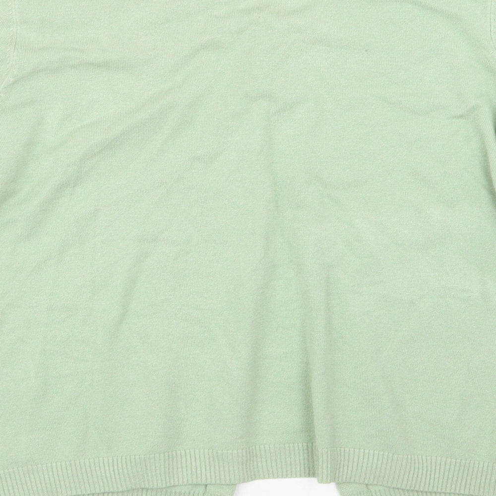 Planet Womens Green  Knit Cardigan Jumper Size M