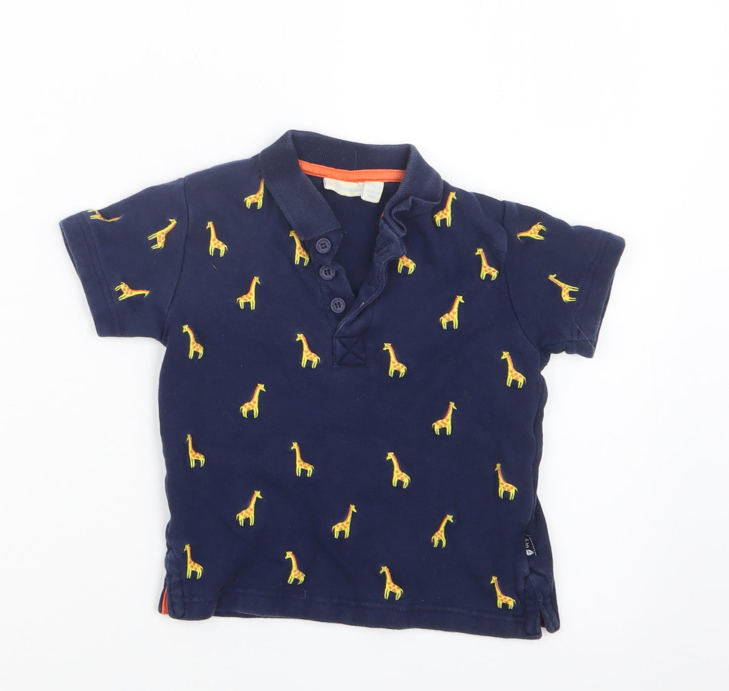 JoJo Maman Bébé Boys Blue   Basic Polo Size 2-3 Years