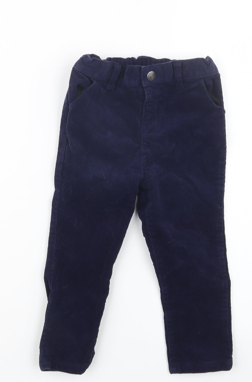 John Lewis Boys Blue   Cargo Trousers Size 2-3 Years