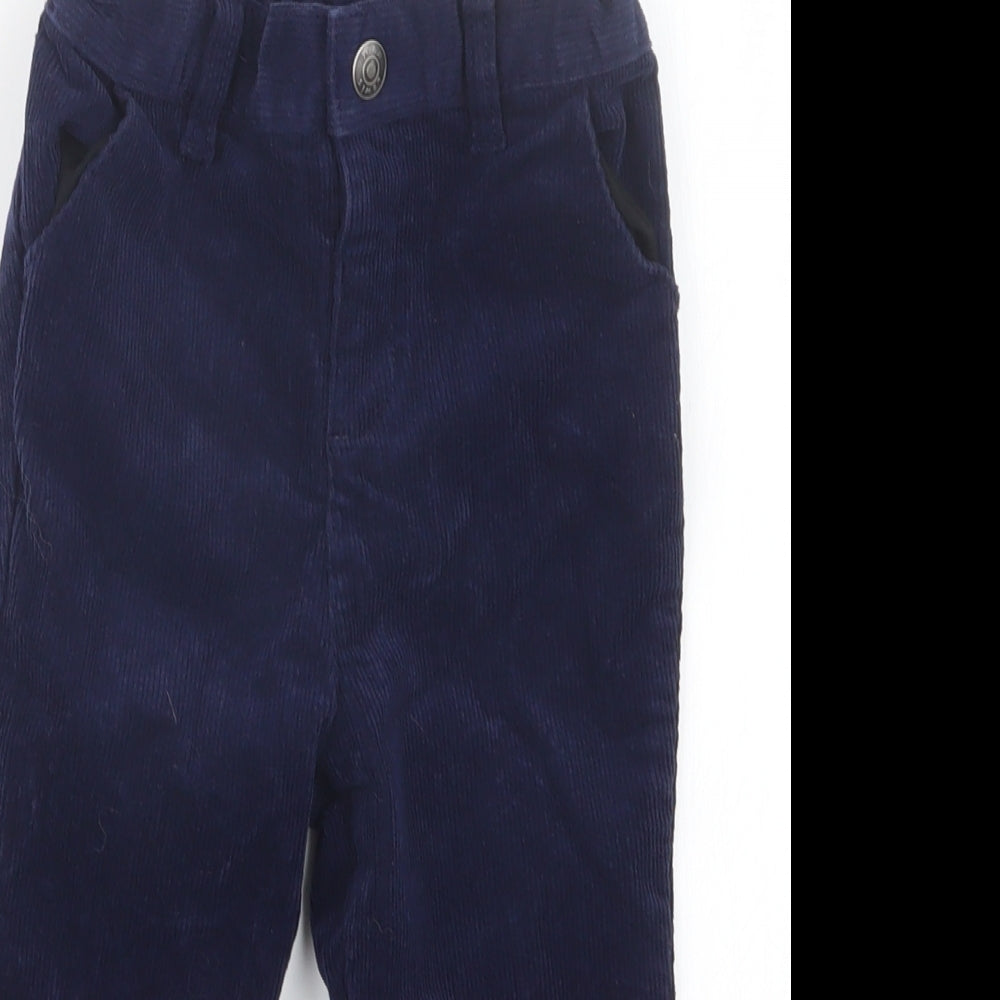 John Lewis Boys Blue   Cargo Trousers Size 2-3 Years