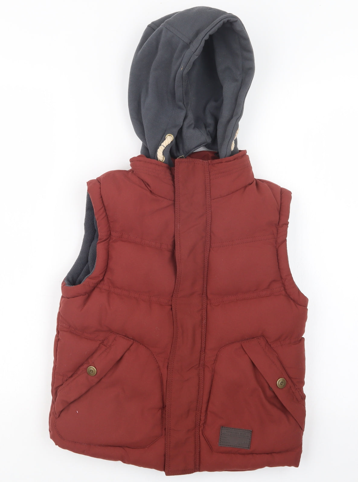 Rebel Boys Red   Gilet Jacket Size 8-9 Years
