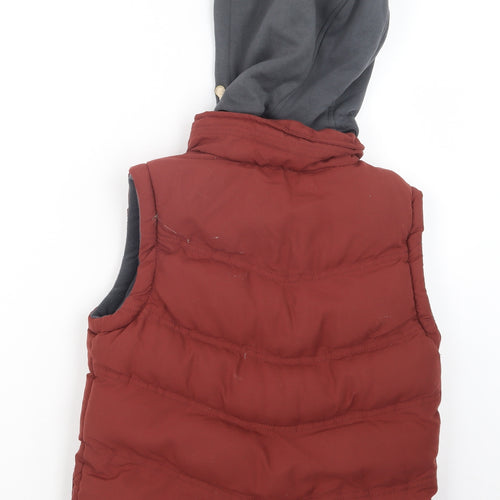 Rebel Boys Red   Gilet Jacket Size 8-9 Years