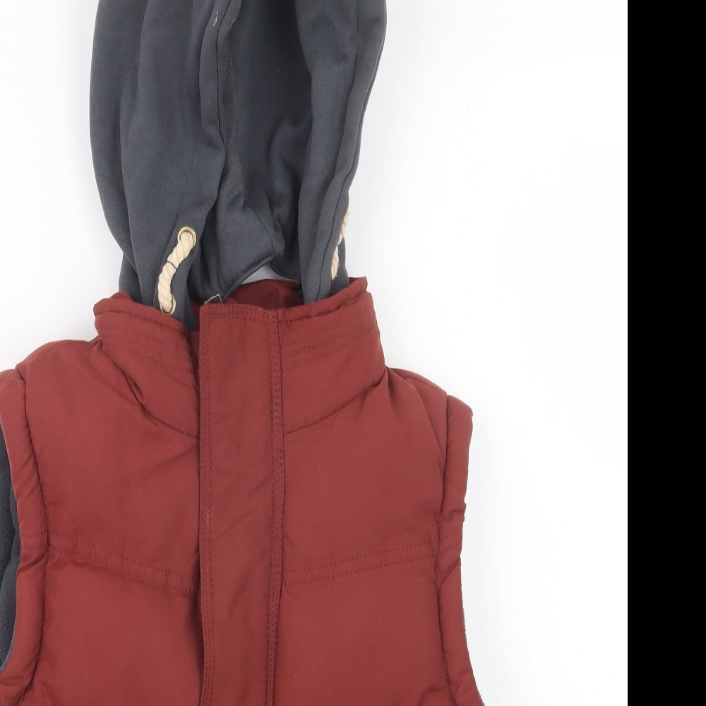 Rebel Boys Red   Gilet Jacket Size 8-9 Years