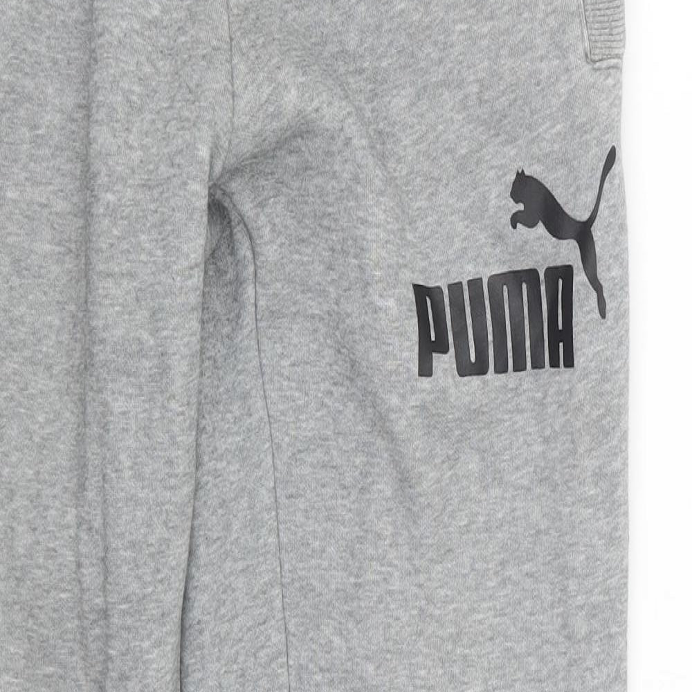 PUMA Mens Grey   Jogger Trousers Size S L30 in